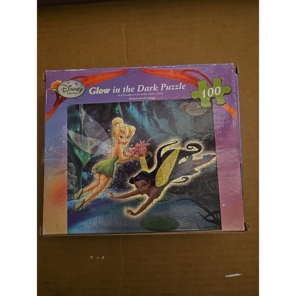 Disney Fairies Tinker Bell Glow In The Light Puzzle 100 Pieces Peter Pan Disney - Picture 2 of 5